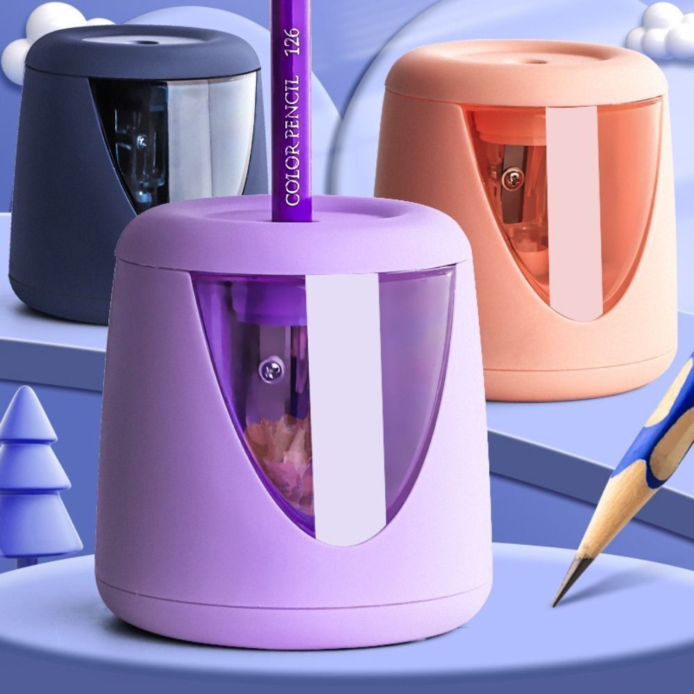 Electric Pencil Sharpener Usb - Aufkleber Büro Schulbedarf Cartoon Elektrischer Bleistiftspitzer
