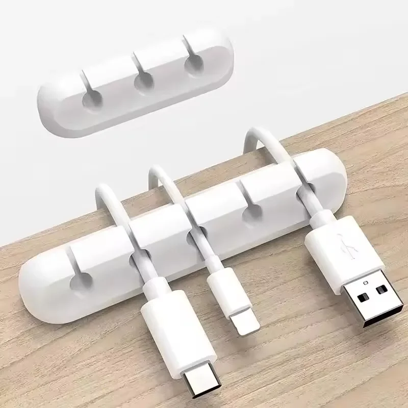 Desk Accessories - Silikon-USB-Kabel-Organizer, USB-Ladekabel-Wickler, Desktop-Ordnungssystem, Kabelhalter für Maus,