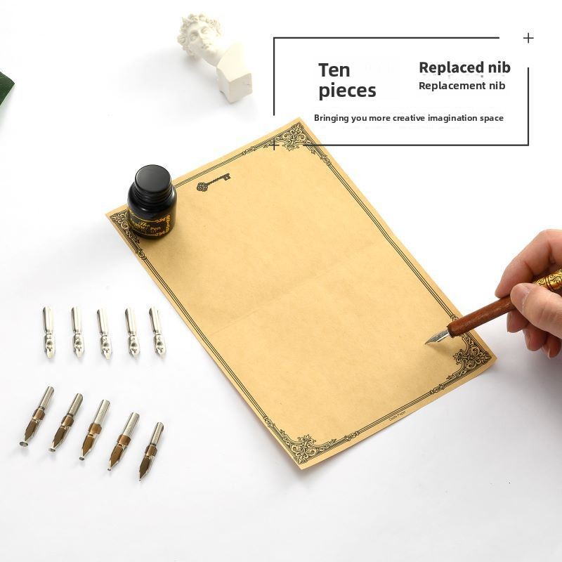 Retro Holzstift-Federkielenset – Writing Tools Bewertung und Preis