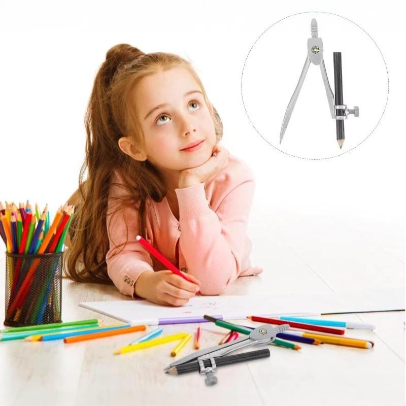 Metall-Kompass-Set mit Verrieg – Math Geometry Set With Compass Bewertung und Preis