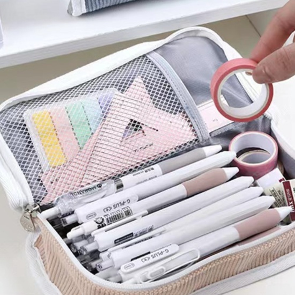 Rosa Blau Grau Ins Schreibware – Aesthetic Large Pencil Case Pouch Bewertung und Preis