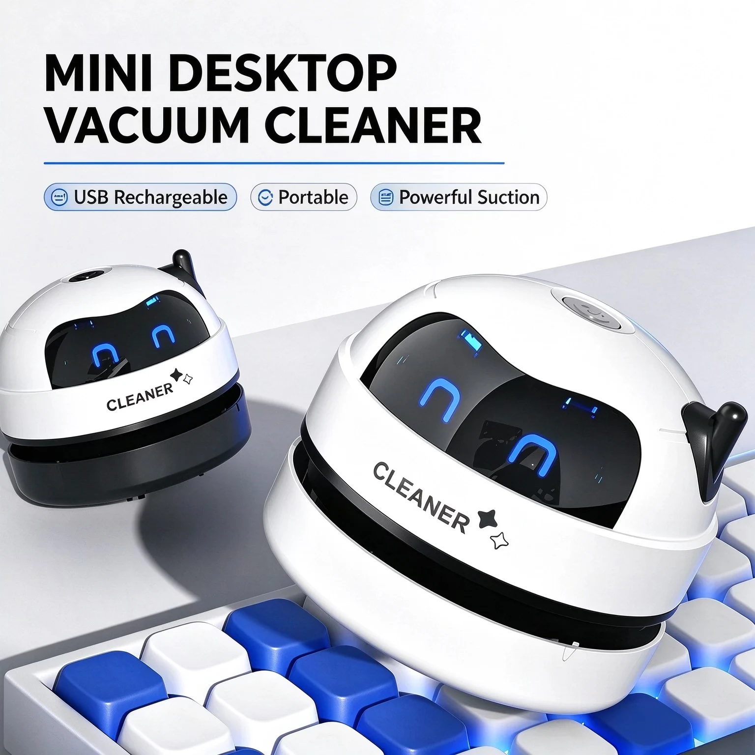 Tragbarer Mini-Tischstaubsauge – Mini Desktop Vacuum Cleaner For Eraser Dust Bewertung und Preis