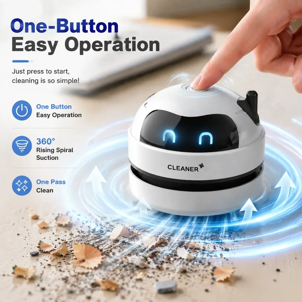 Tragbarer Mini-Tischstaubsauge – Mini Desktop Vacuum Cleaner For Eraser Dust Bewertung und Preis