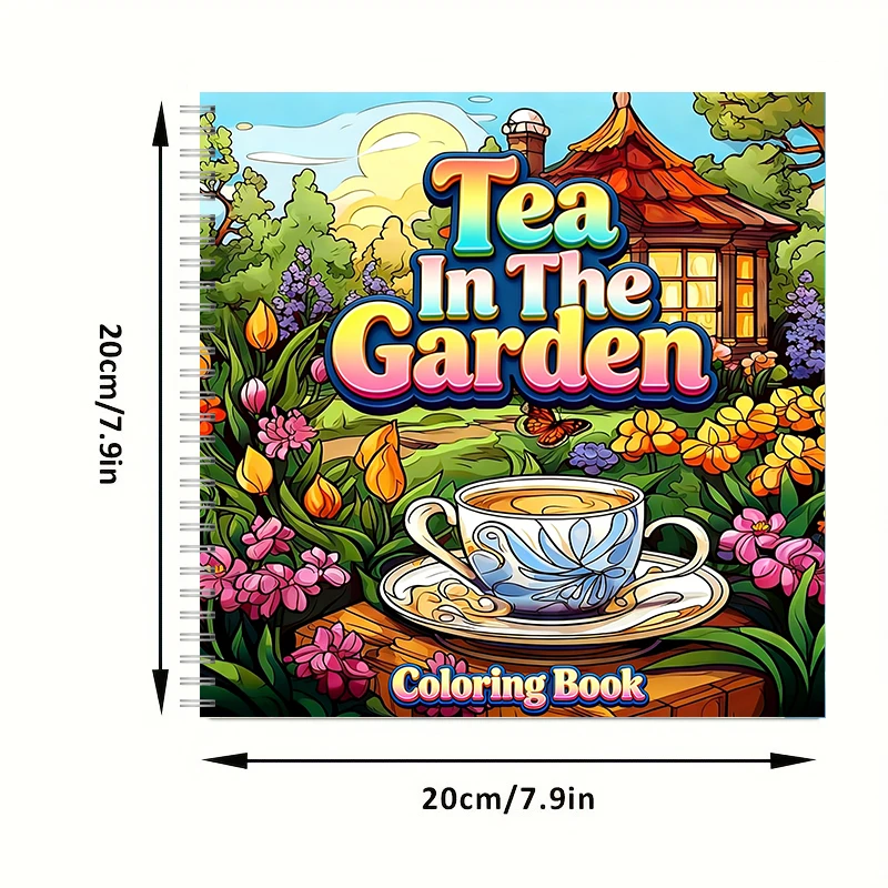 Malbuch „Tea In The Gardens“ f – School Supplies Bewertung und Preis